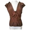 Yves Saint Laurent Top Marron