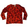 Blouse Vintage Yves Saint Laurent Noir Rouge