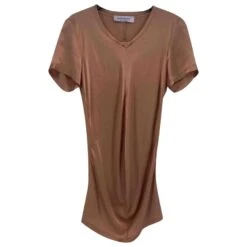 YVES SAINT LAURENT Hauts T.fr 36 Silk Marron