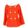 Veste De Costume Rouge Yves Saint Laurent -Yves Saint Laurent veste de costume rouge yves saint laurent coton