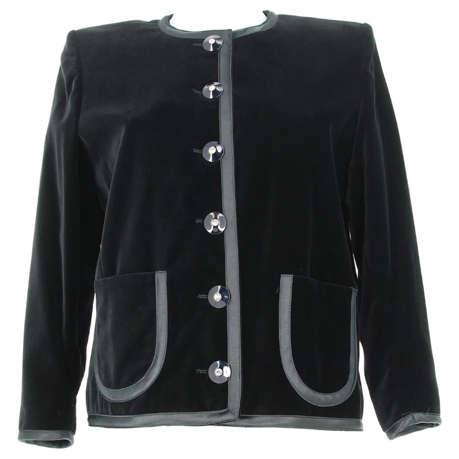 Veste En Velours Noir Yves Saint Laurent 3 Veste En Velours Noir Yves Saint Laurent