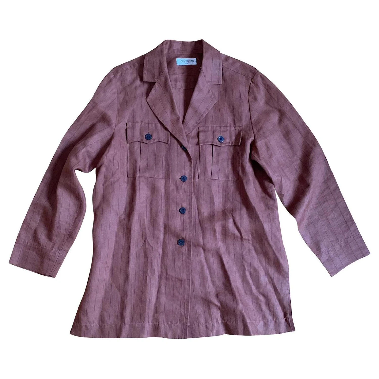 Veste Vintage Yves Saint Laurent Marron 3 Veste Vintage Yves Saint Laurent Marron