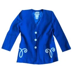 Veste Vintage Yves Saint Laurent Bleu
