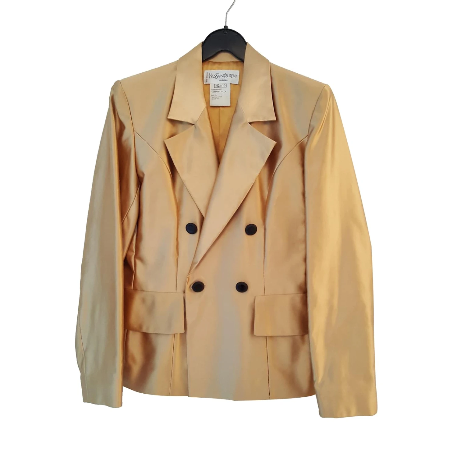 Yves Saint Laurent Veste Doré 3 Yves Saint Laurent Veste Doré