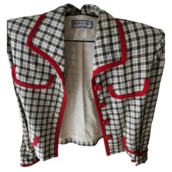 Yves Saint Laurent Vestes Noir Blanc Rouge