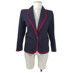 Yves Saint Laurent Vestes Bleu Foncé