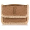 Yves Saint Laurent YSL Marron Niki Blanc -Yves Saint Laurent ysl marron niki yves saint laurent suede