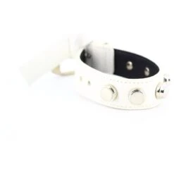 Yves Saint Laurent Bracelet Cuir Blanc