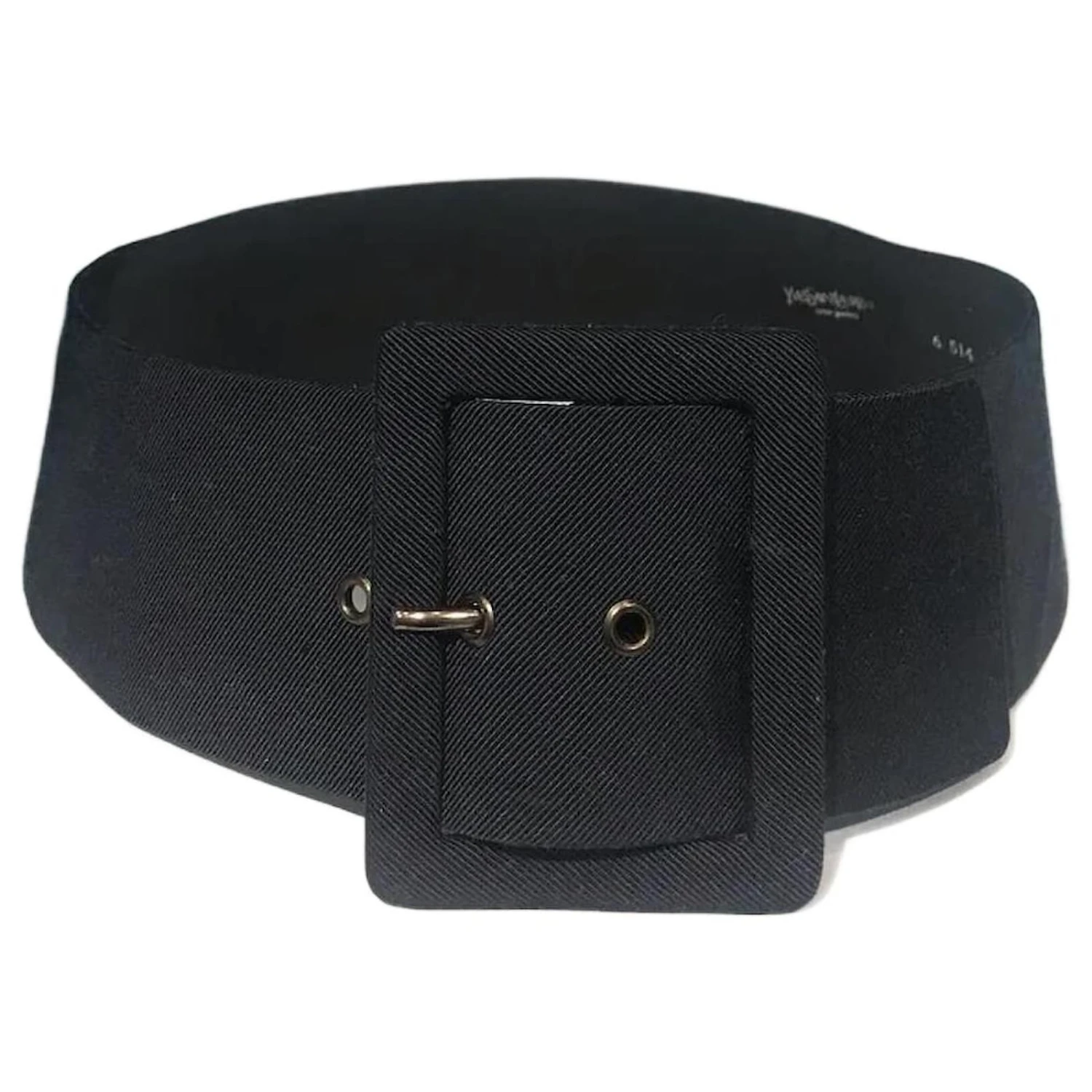 YVES SAINT LAURENT Ceintures T.cm 70 Chiffon Bleu Marine 3 YVES SAINT LAURENT Ceintures T.cm 70 Chiffon Bleu Marine