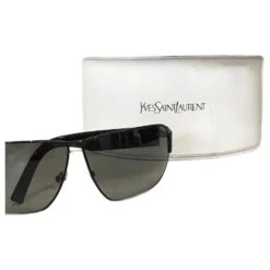 YVES SAINT LAURENT Lunettes De Soleil T. Métal Noir