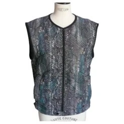 YVES SAINT LAURENT Veste Sans Manches TBE Multicolore